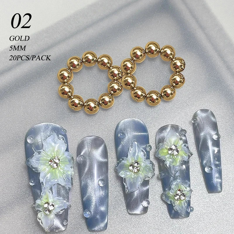5mm Round Magnet Balls Multi-function Nails Sparkling Flower Carving Cat Magnet Strong Magnetic Stick Manicure DIY Magnet Rod